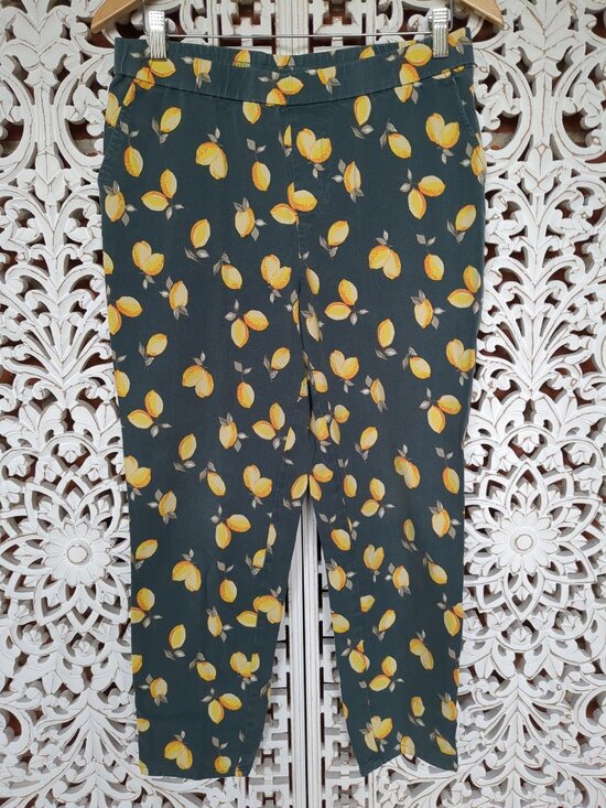 Lemon way Pants - Vintage Pants with Lemon Motif